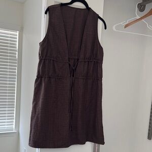 Missguided Brown Sleeveless Dress